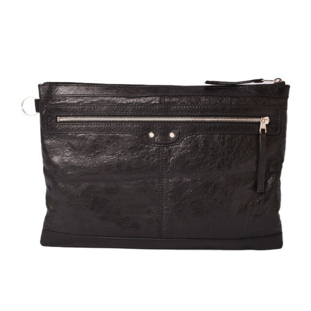 Balenciaga Clutch Shoulder Bag CLIP L ARENA Black